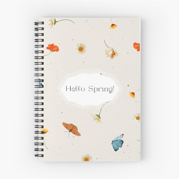 Item preview, Hello spring pattern designed and sold by Sleek Sketch Studio.
