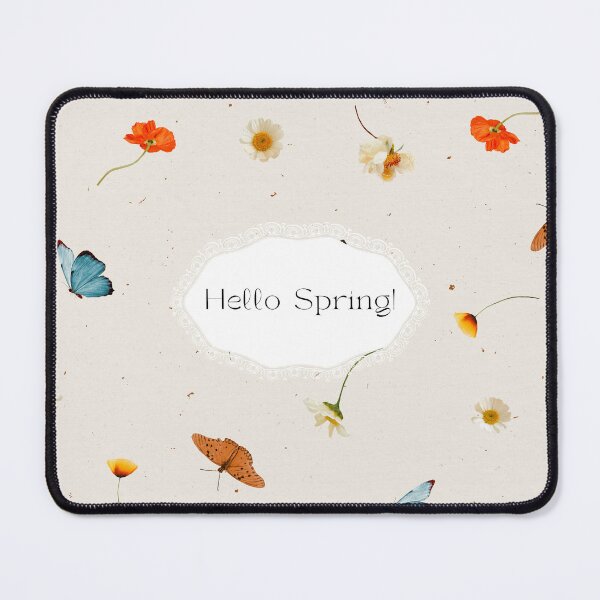 Item preview, Hello spring pattern designed and sold by Sleek Sketch Studio.
