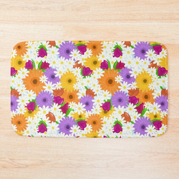 Item preview, Bright colourful floral designed and sold by DEWEYandSKY.