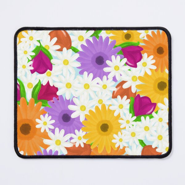Item preview, Bright colourful floral designed and sold by DEWEYandSKY.