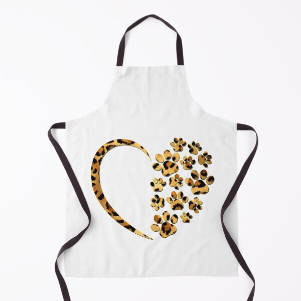 Item preview, Dog Paw Print Heart Leopard Skin, Cheetah Print Cute Animal Print Dog Lover designed and sold by ZANNIX.