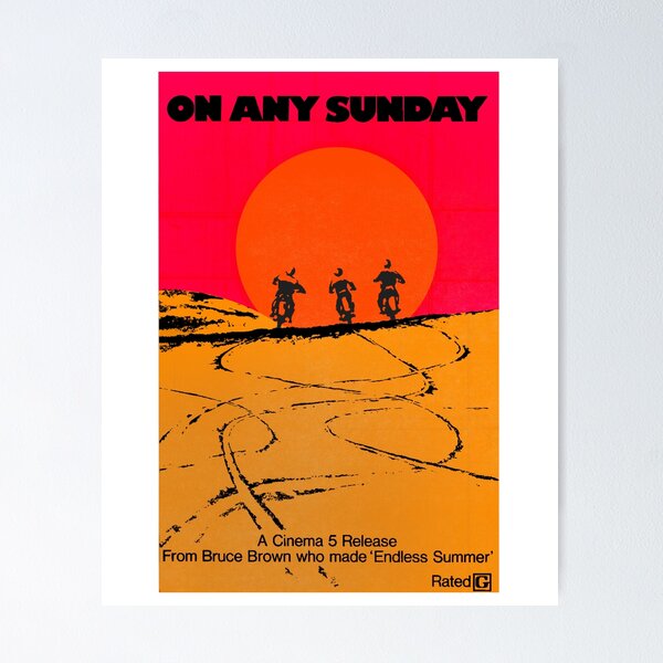 Item preview, On Any Sunday Classic Motorcycle Movie Poster designed and sold by AninosSArtist.