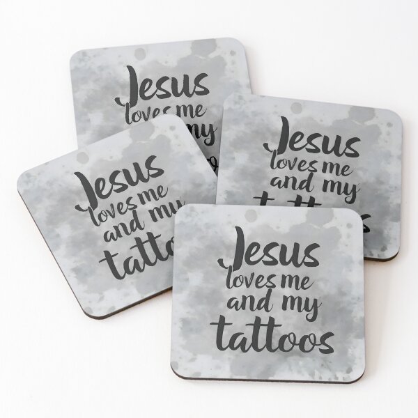 Item preview, Jesus Loves Me and My Tattoos- Jesus Ink designed and sold by ashdenent.