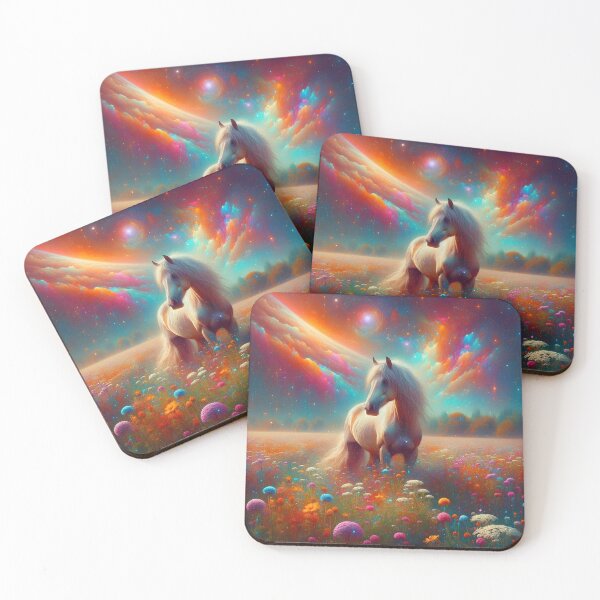 Item preview, Horse in a flower meadow designed and sold by Pferde-Fanshop.