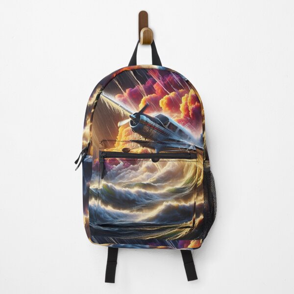 Item preview, Aircraft battling storm print designed and sold by Random Designs.