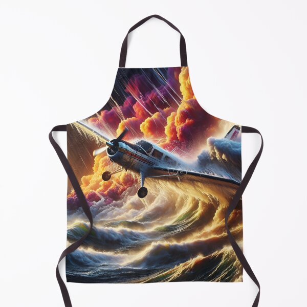Item preview, Aircraft battling storm print designed and sold by Random Designs.