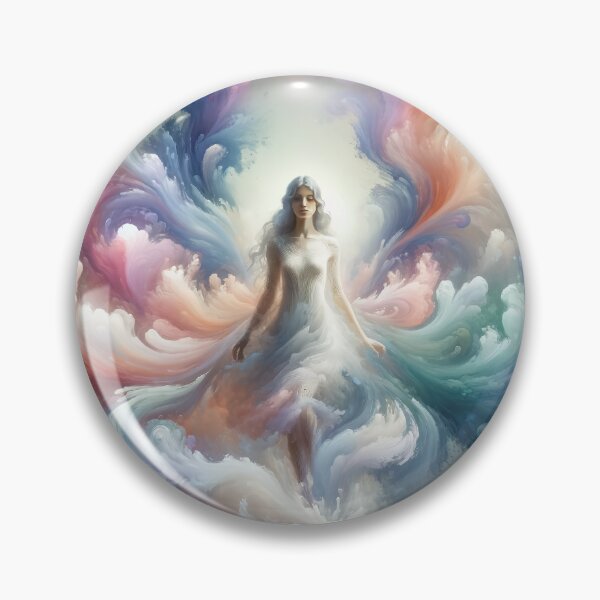 Item preview, Woman surrounded by swirling watercolor paints, creating an aura around her body designed and sold by AndreaMart.