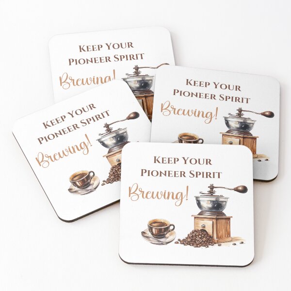 Item preview, Keep Your Pioneer Spirit Brewing! JW Coffee Gift designed and sold by Kishaprints.