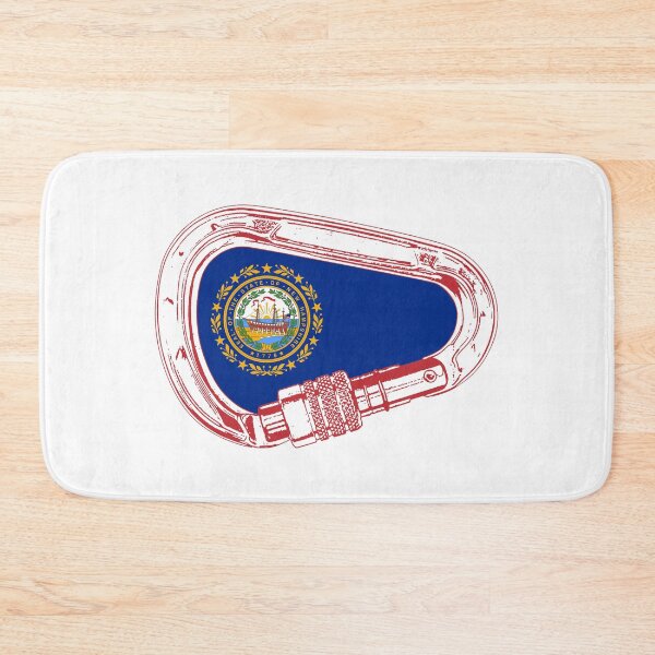 Item preview, New Hampshire Flag Climbing Carabiner designed and sold by Esskay Designs.