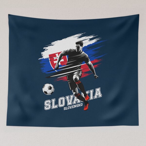 Item preview, Football Soccer Slovakia Slovak Flag Banner Player Grunge designed and sold by Infinitee8hirts.