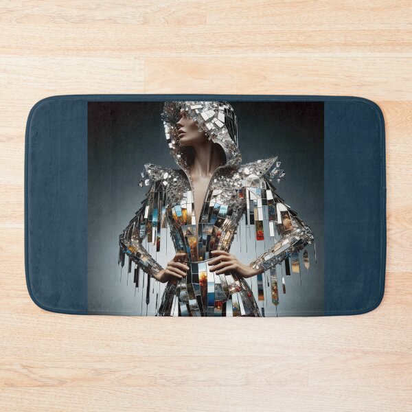 Item preview, Woman whose clothing is made of mirror fragments, reflecting various aspects of the surrounding world designed and sold by AndreaMart.