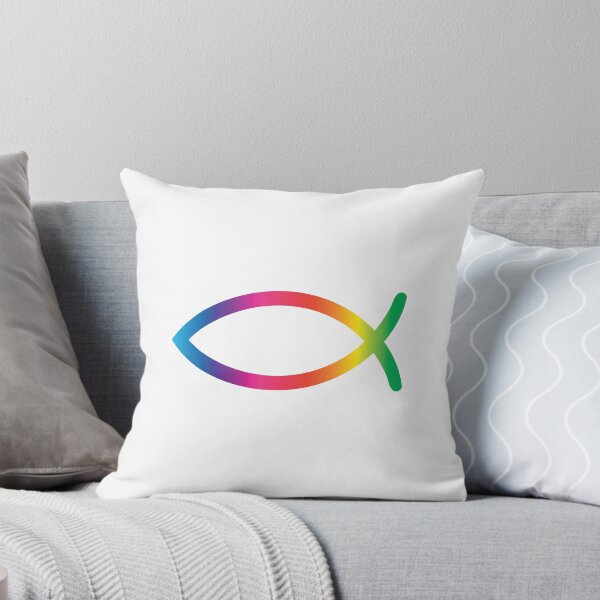 Item preview, Rainbow Christian fish designed and sold by EternalRock.
