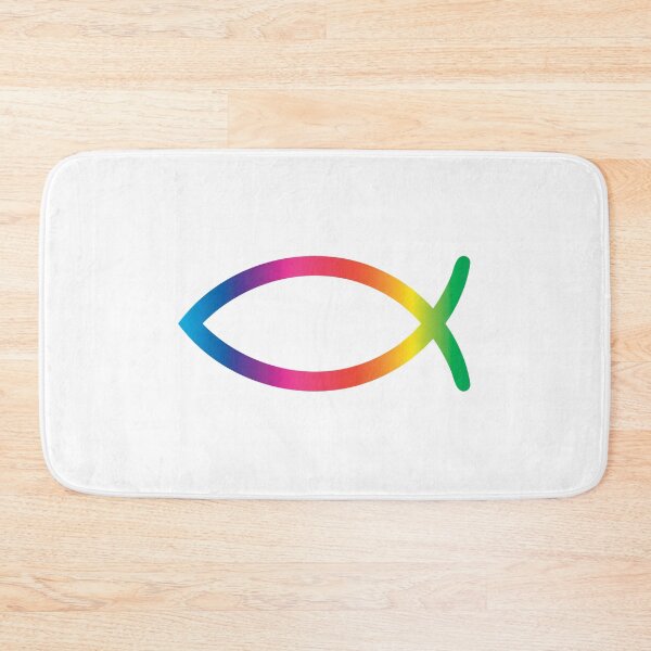 Item preview, Rainbow Christian fish designed and sold by EternalRock.