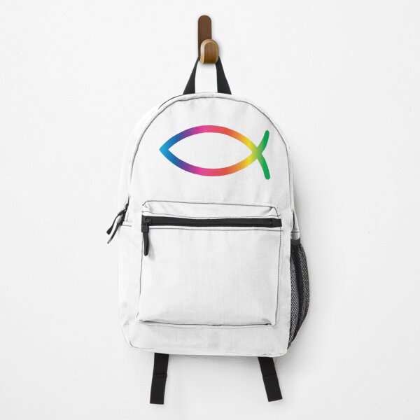 Item preview, Rainbow Christian fish designed and sold by EternalRock.