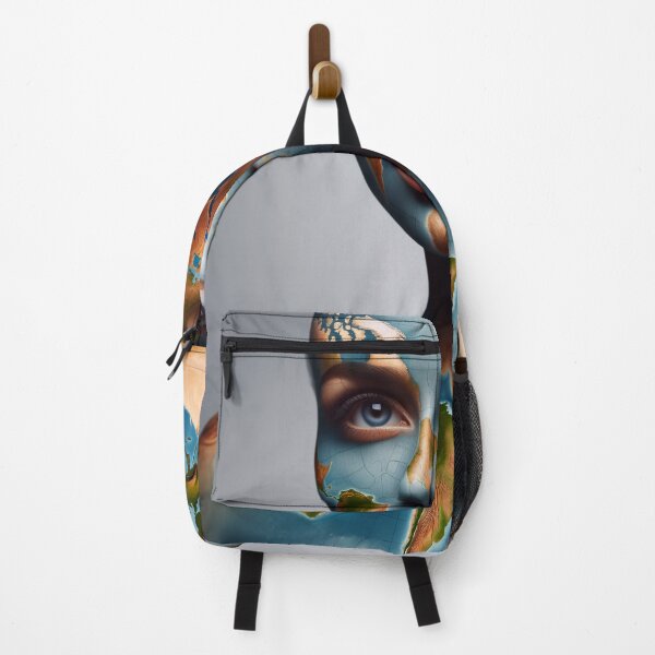 Item preview, Woman whose skin is a map of the world, with continents and oceans forming her face and body designed and sold by AndreaMart.