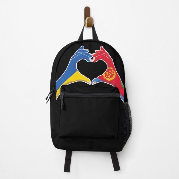 Item preview, Eritrea Eritrean Ukraine Ukrainian Love Heart Peace designed and sold by FlagX.