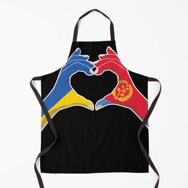 Item preview, Eritrea Eritrean Ukraine Ukrainian Love Heart Peace designed and sold by FlagX.