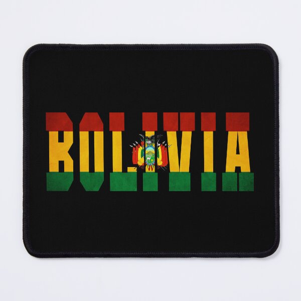 Item preview, Bolivia Country Flag Typography designed and sold by TravelWish.