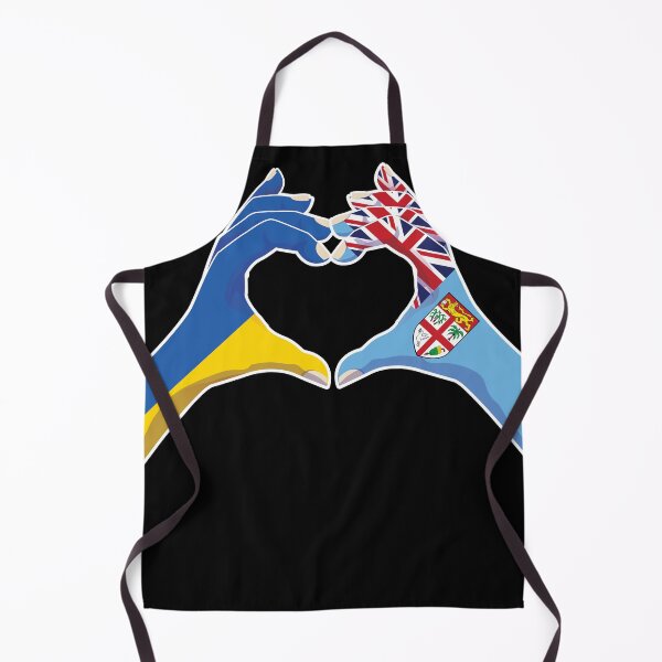 Item preview, Fiji Fijian Ukraine Ukrainian Love Heart Peace designed and sold by FlagX.