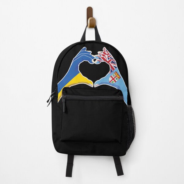 Item preview, Fiji Fijian Ukraine Ukrainian Love Heart Peace designed and sold by FlagX.