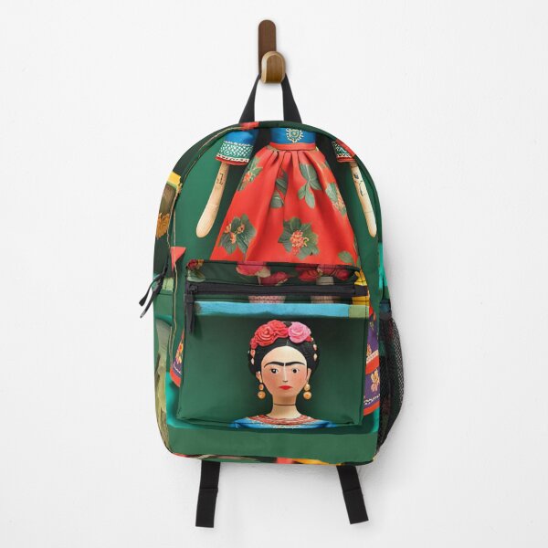 Item preview, Frida Kahlo doll blue and red designed and sold by Joanne Walsh.