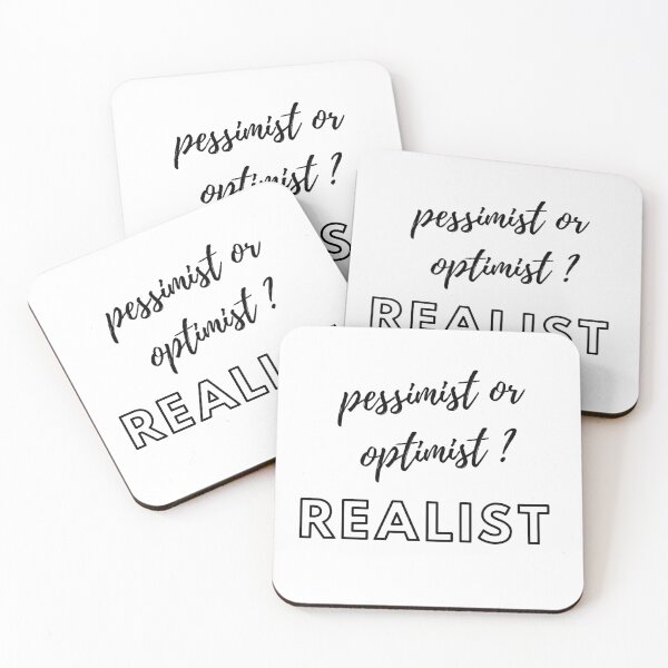 Item preview, pessimist or optimist realist designed and sold by Periush.