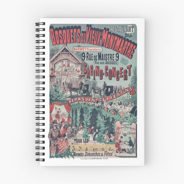 Item preview, Bosquets du Vieux-Montmartre Restaurant Poster designed and sold by Cartsandrab.