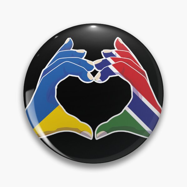 Item preview, Gambia Gambian Ukraine Ukrainian Love Heart Peace designed and sold by FlagX.