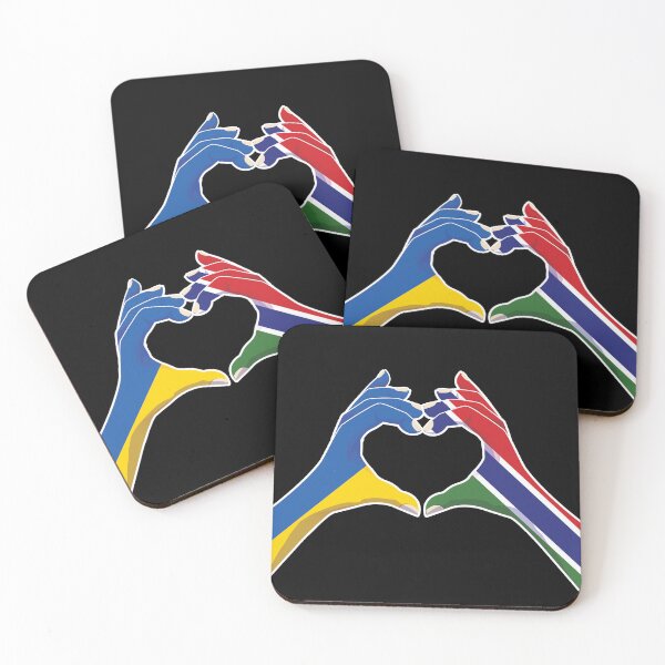 Item preview, Gambia Gambian Ukraine Ukrainian Love Heart Peace designed and sold by FlagX.