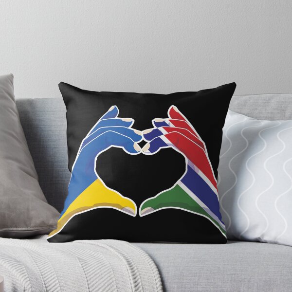 Item preview, Gambia Gambian Ukraine Ukrainian Love Heart Peace designed and sold by FlagX.