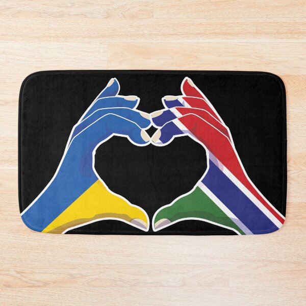 Item preview, Gambia Gambian Ukraine Ukrainian Love Heart Peace designed and sold by FlagX.