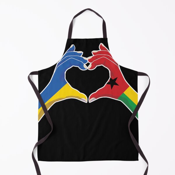 Item preview, Guinea-Bissau Bissau-Guinean Ukraine Ukrainian Love Heart Peace designed and sold by FlagX.