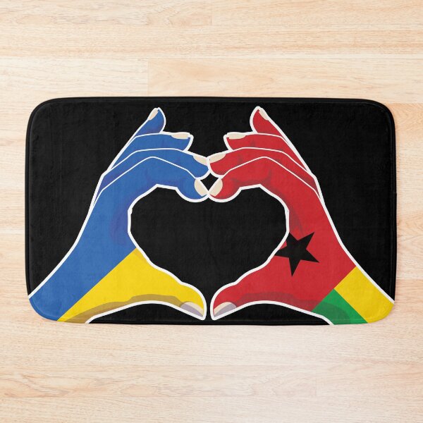Item preview, Guinea-Bissau Bissau-Guinean Ukraine Ukrainian Love Heart Peace designed and sold by FlagX.
