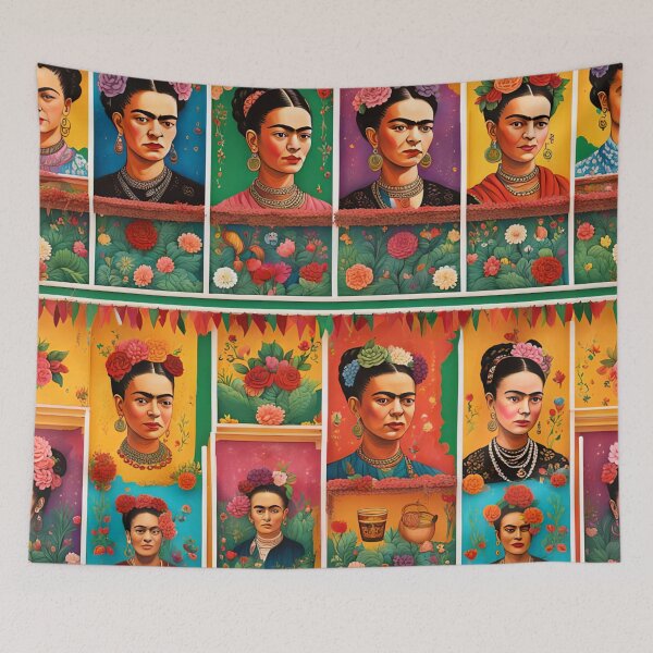 Item preview, Frida Kahlo repeat designed and sold by Joanne Walsh.