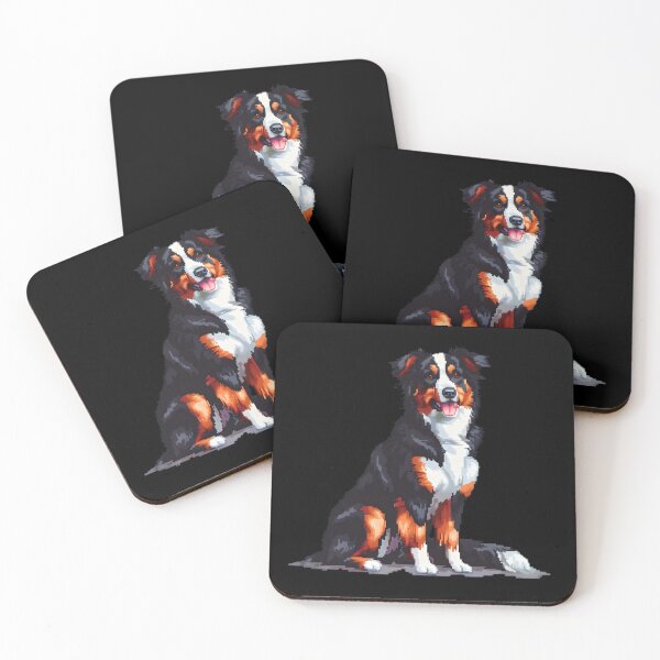 Artikelvorschau, Pixel Australian Shepherd entworfen und verkauft von CUTEDOGGIEZ.