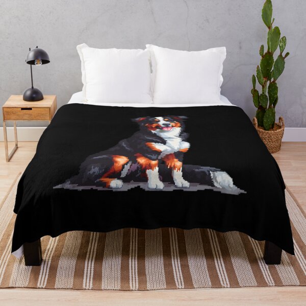 Item preview, Pixel Australian Shepherd designed and sold by CUTEDOGGIEZ.