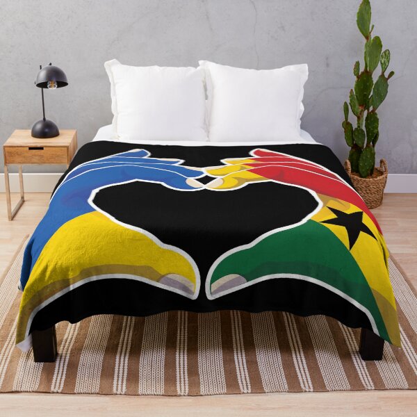 Item preview, Ghana Ghanaian Ukraine Ukrainian Love Heart Peace designed and sold by FlagX.