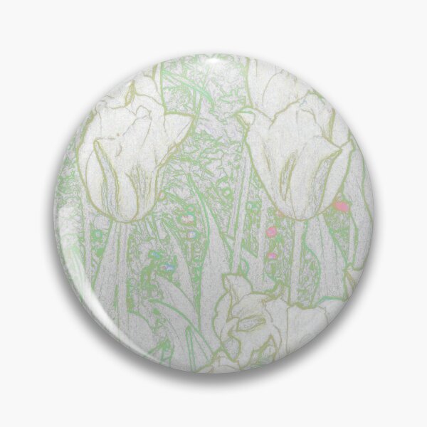 Item preview, Stylized tulips, yellow & green designed and sold by crumbs-of-life.