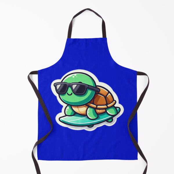 Item preview, Cool Kawaii Surfing Turtle with sunglasses designed and sold by BeardedTree.