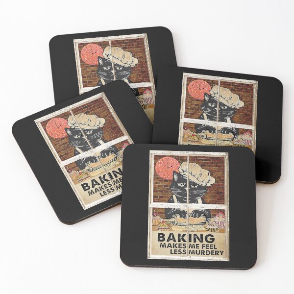 Item preview, Black Cat Baking Makes Me Feel less merdery designed and sold by SameeraDammeyer.