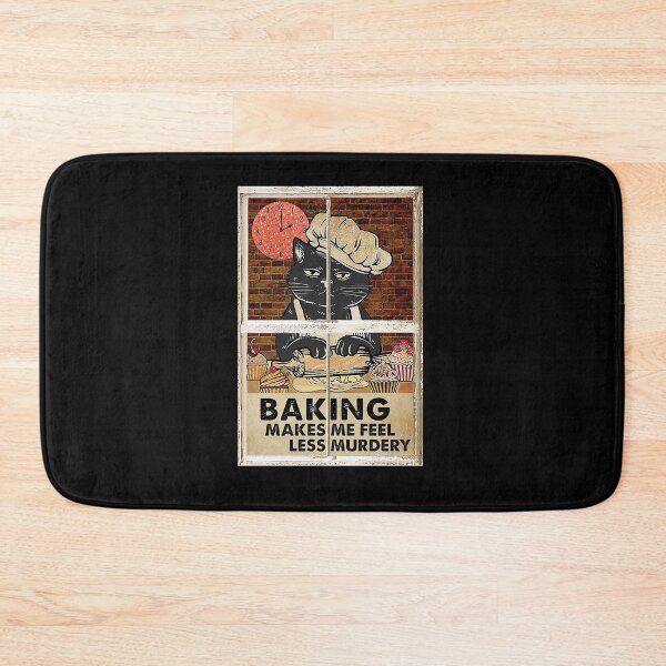 Item preview, Black Cat Baking Makes Me Feel less merdery designed and sold by SameeraDammeyer.