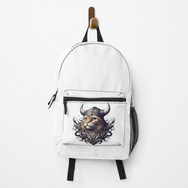 Item preview, Funny Viking Warrior Cat Norse Mythology Anime Portrait designed and sold by TomFrontierArt.