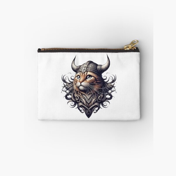Item preview, Funny Viking Warrior Cat Norse Mythology Anime Portrait designed and sold by TomFrontierArt.