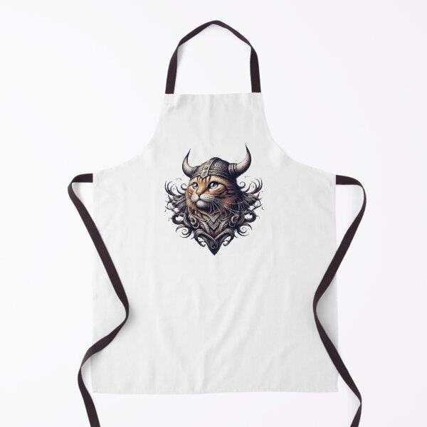 Item preview, Funny Viking Warrior Cat Norse Mythology Anime Portrait designed and sold by TomFrontierArt.