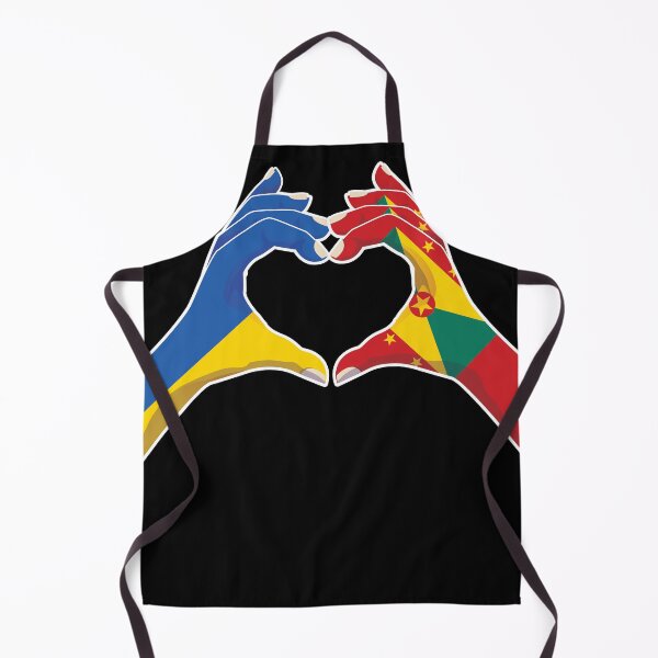 Item preview, Grenada Grenadian Ukraine Ukrainian Love Heart Peace designed and sold by FlagX.