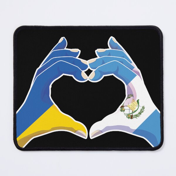 Item preview, Guatemala Guatemalan Ukraine Ukrainian Love Heart Peace designed and sold by FlagX.