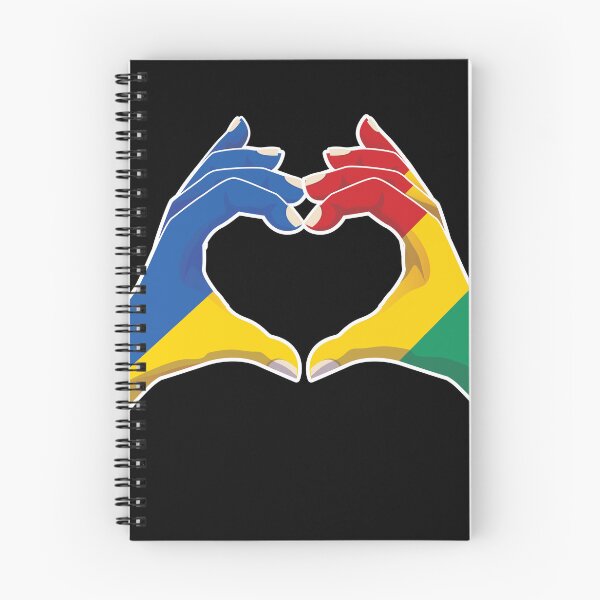 Item preview, Guinea Guinean Ukraine Ukrainian Love Heart Peace designed and sold by FlagX.