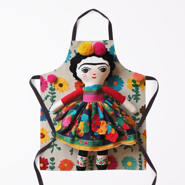 Item preview, Frida Kahlo rag doll designed and sold by Joanne Walsh.