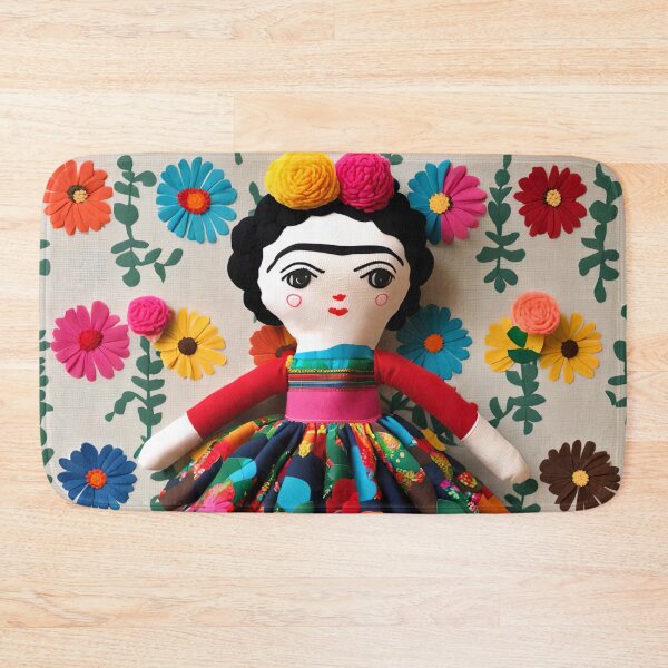 Item preview, Frida Kahlo rag doll designed and sold by Joanne Walsh.