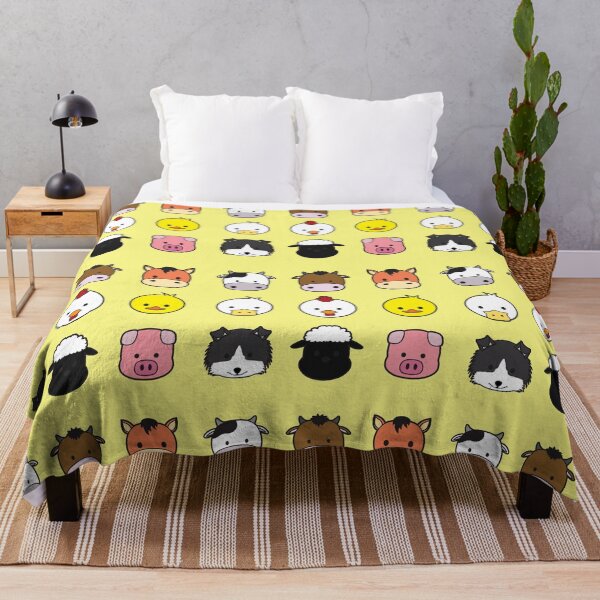 Item preview, Animal Faces Stroke Cartoon Set 1 - Farm designed and sold by SUPERHERON.